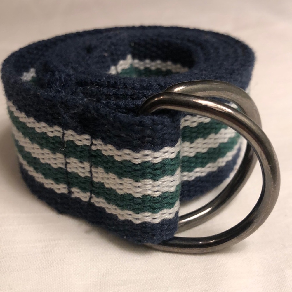 Prince & Fox 100% Polyester Tundra Stripe D-Ring Belt - size 28